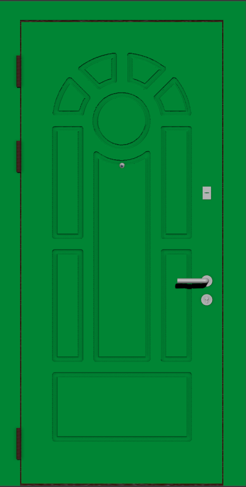 Дверная мдф панель зеленая